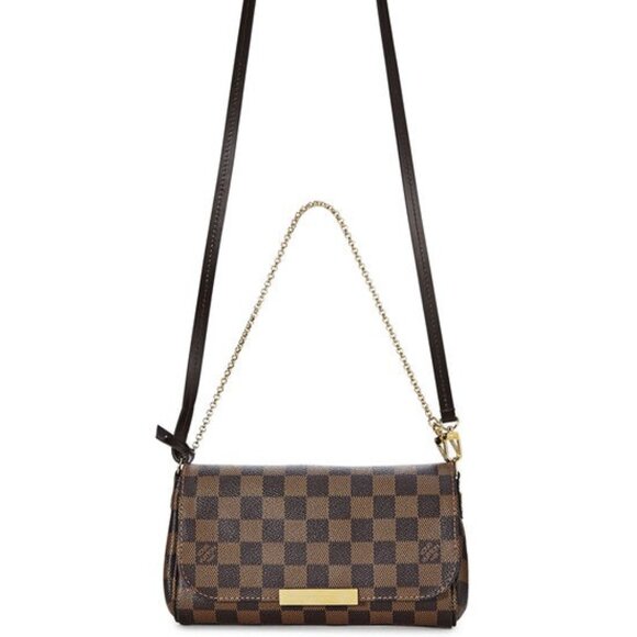 Authentic LOUIS VUITTON Favorite MM in Damier Ebene - Picture 14 of 14